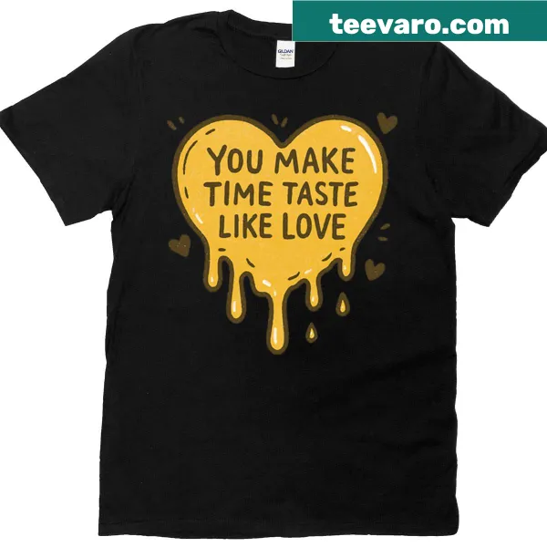 Heart graphic dripping with love on a sentimental T-shirt