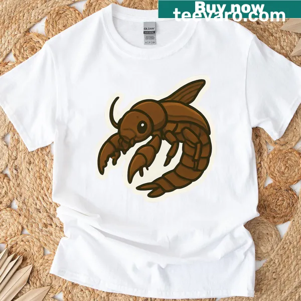 Illustration of an Ancient Sea Scorpion on a t-shirt