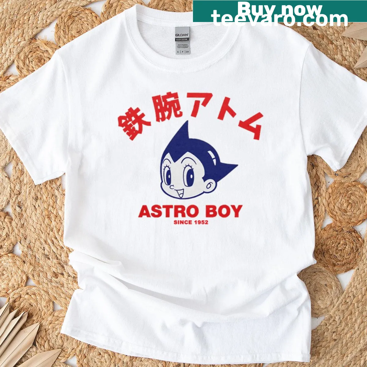 Astro Boy graphic t-shirt celebrating its 1953 origins — on a men's t-shirt
