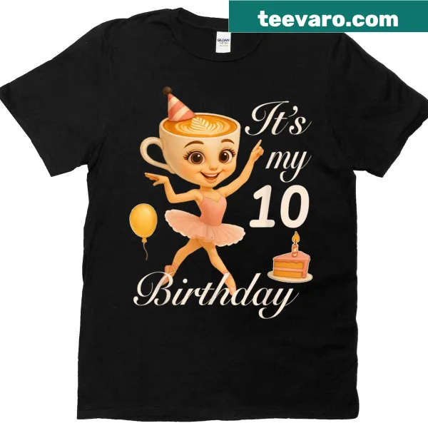 Playful Ballerina Cappuccina cartoon T-shirt for girls