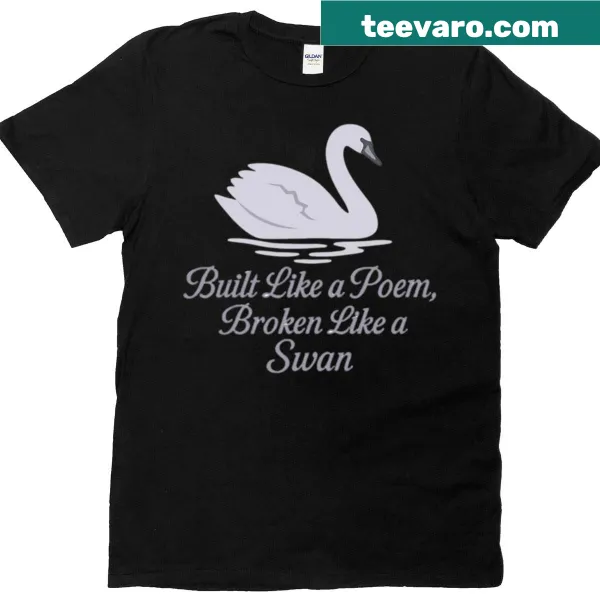 Illustrated swan with the text Built Like A Poem
