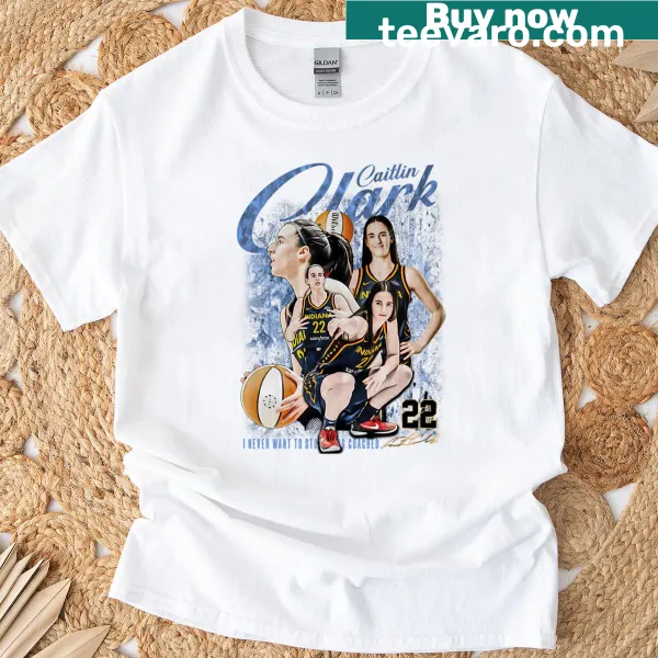 Caitlin Clark 22 jersey-style graphic on a T-shirt