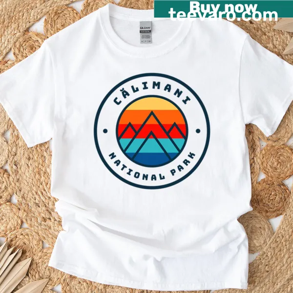 Illustrated t-shirt featuring Calimani National Park in Romania
