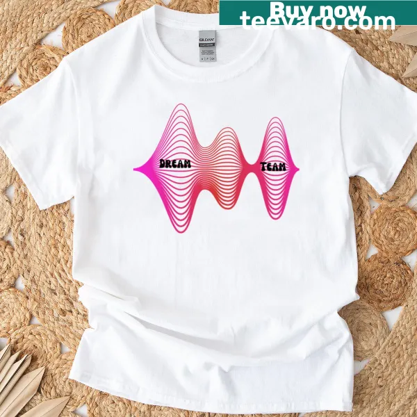 Typography shirt with 'Dream Team' text design