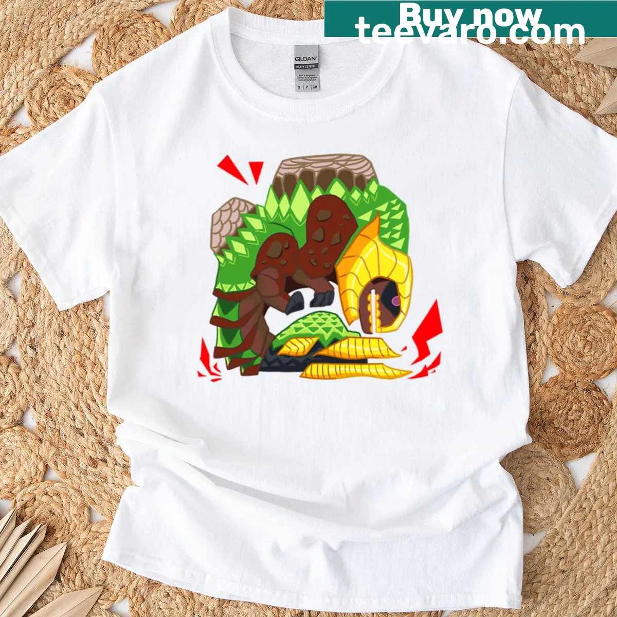 Illustration of the Duramboros World Style Icon on a t-shirt — on a men's t-shirt