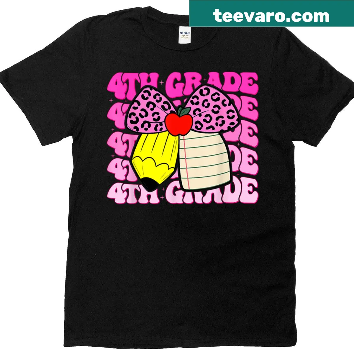 Cute girls t-shirt with coquette bow for back to school — on a men's t-shirt