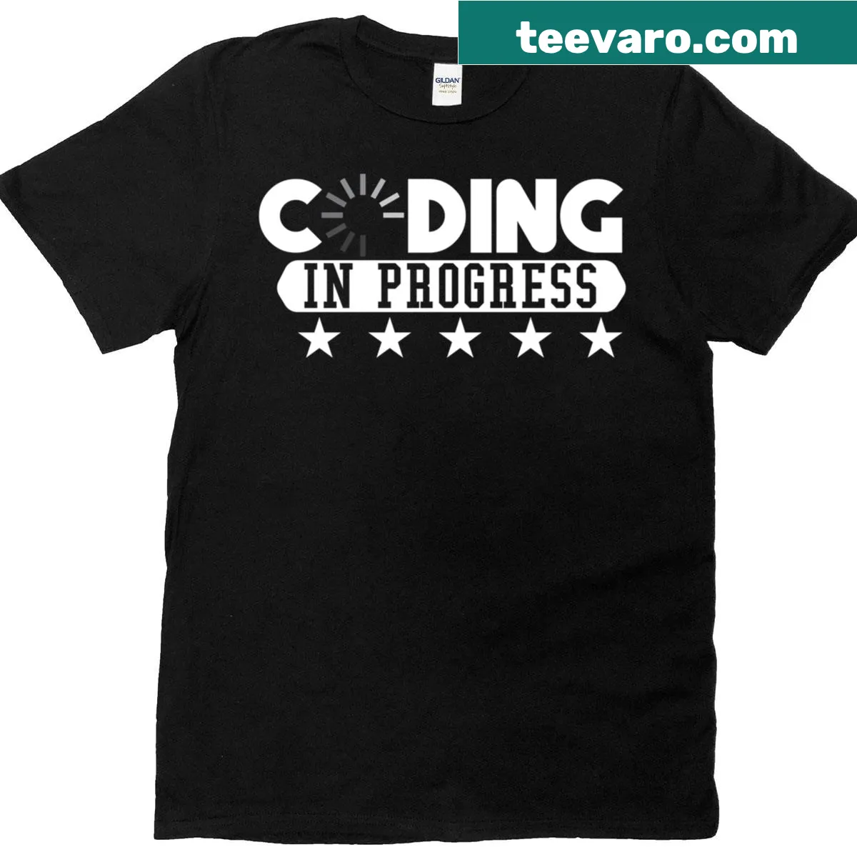 Humorous programmer t-shirt with witty sayings — on a men's t-shirt