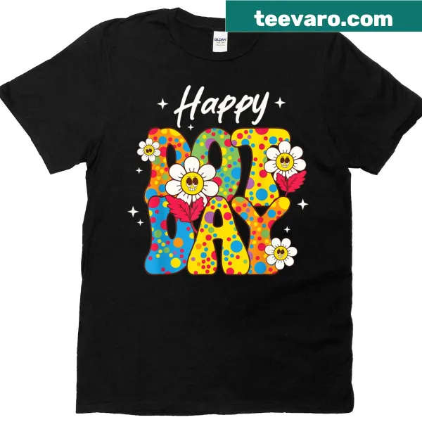 Polka dot t-shirt celebrating Dot Day with playful design