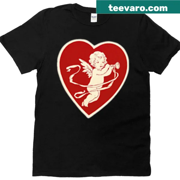 Cute 'Hi Cupid' text t-shirt for Valentine's Day