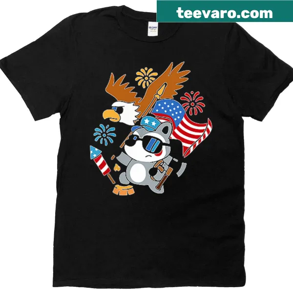 Two-sided t-shirt with bold 'I Put The Tism In Patriotism' text