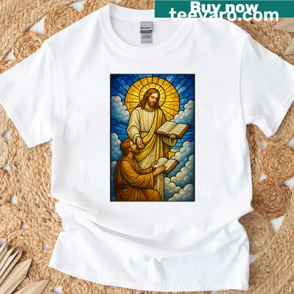 Simple t-shirt with heartfelt typography stating Jesus is my Lord