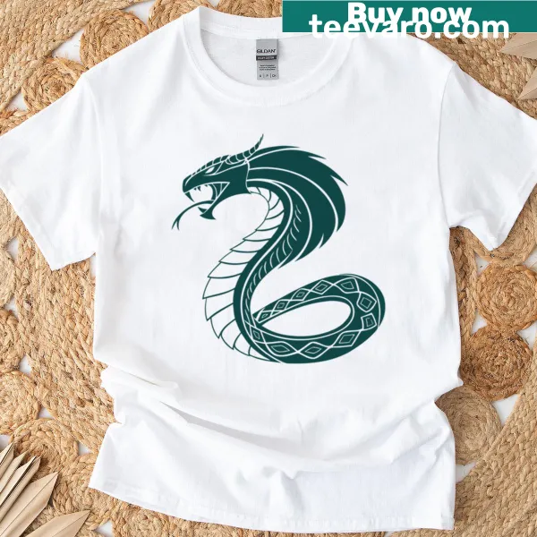 Illustrative graphic t-shirt depicting the mythical Jrmungandr sea serpent
