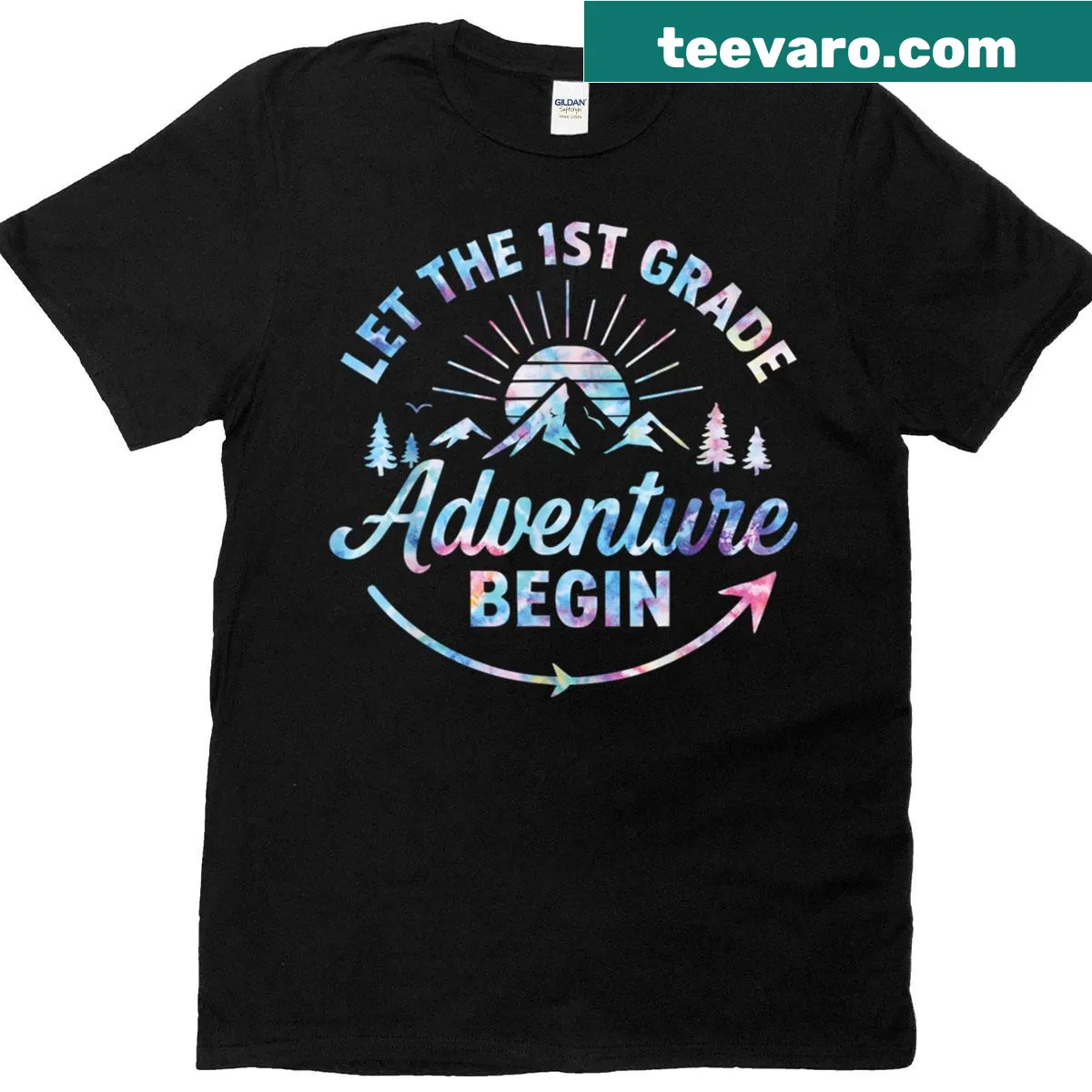 Retro first day of 1st grade t-shirt — on a men's t-shirt