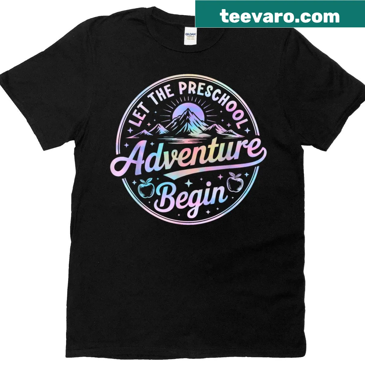 Retro first day of preschool t-shirt — on a men's t-shirt