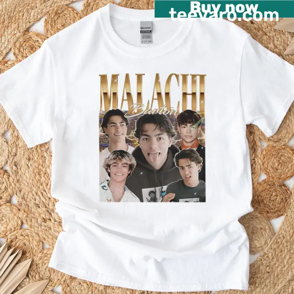 Vintage-style Malachi graphic t-shirt with a distressed look
