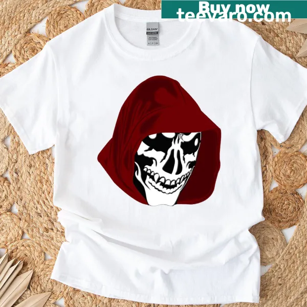 Illustrated graphic of Lucha Libre wrestler in Demon Blue for T-shirt