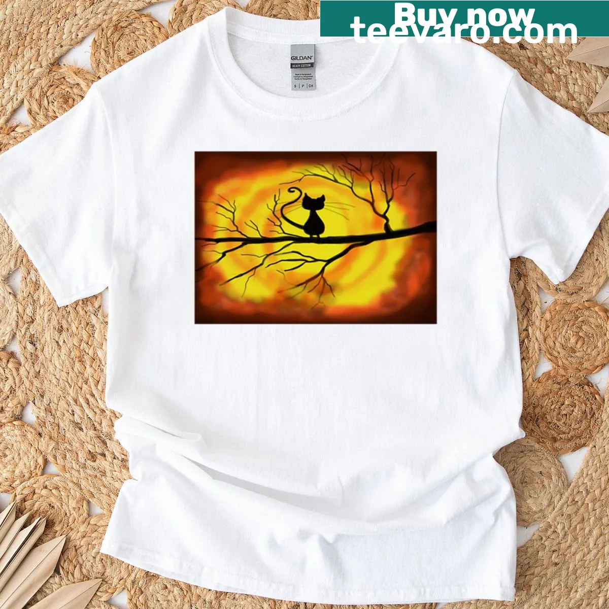Magical familiar creature graphic T-shirt — on a men's t-shirt