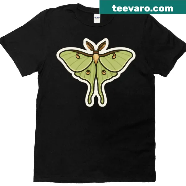 Moonlight Moth illustration T-shirt