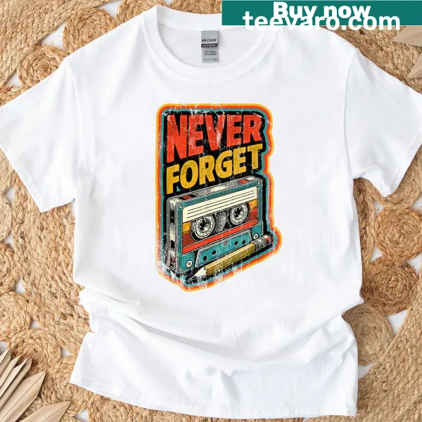 Retro T-shirt featuring a vintage cassette graphic