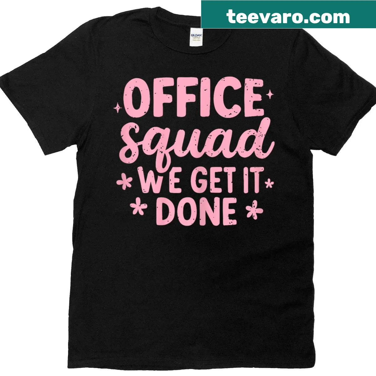 Inspirational typography T-shirt for office squad theme — on a men's t-shirt
