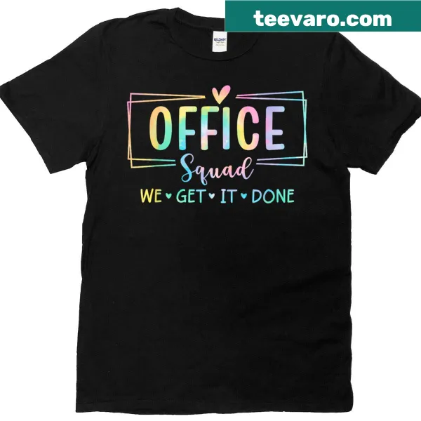 Typographic shirt with 'We Get It Done' for back-to-school spirit