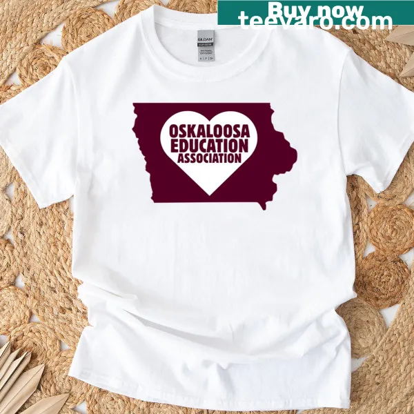 Emblem t-shirt featuring Oskaloosa Education Association design.