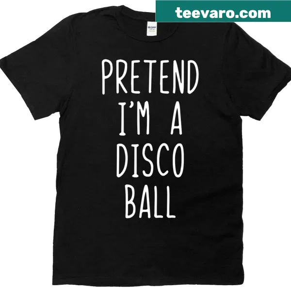 Whimsical design with disco ball text for Halloween costume shirt