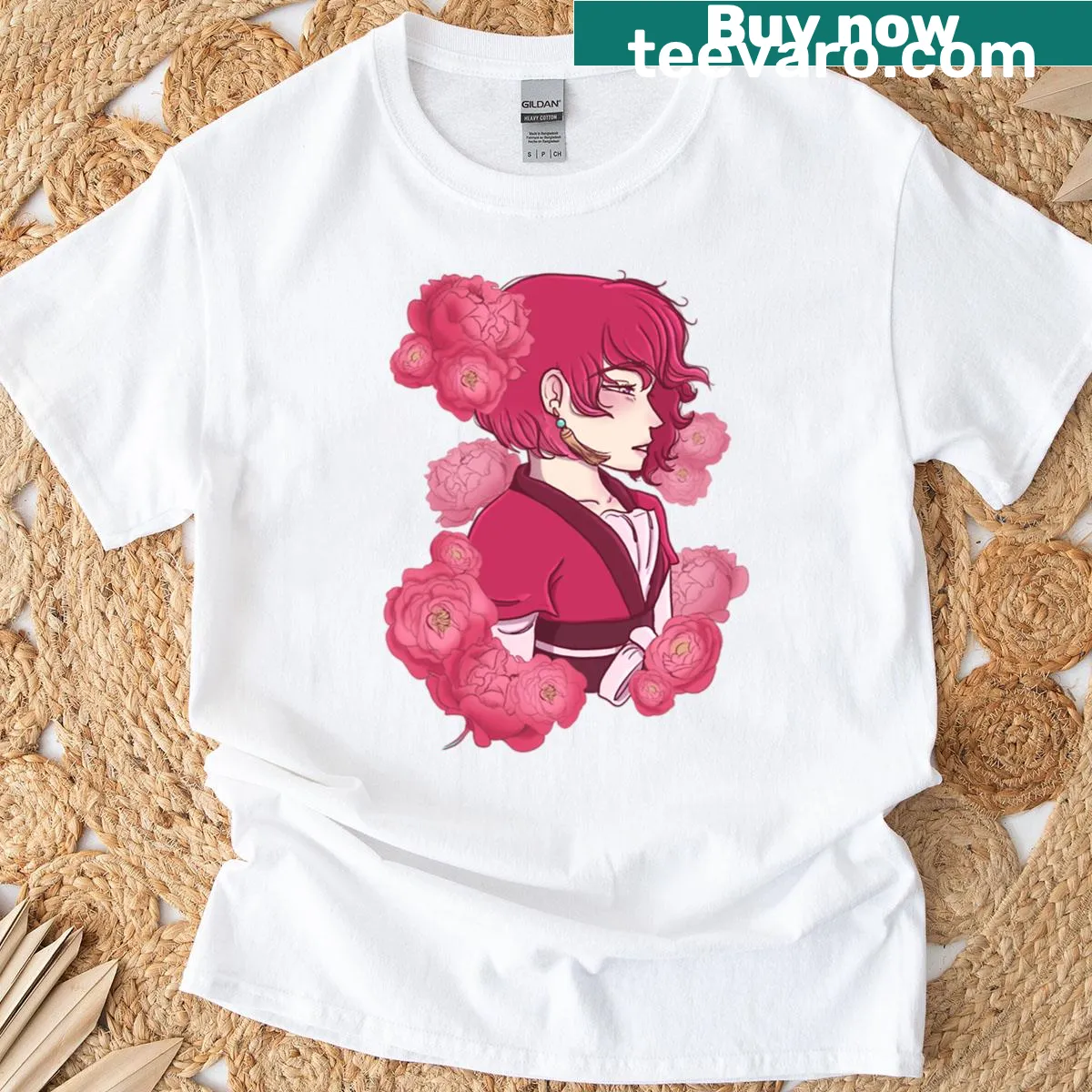 T-shirt featuring Princess Yona in an inspiring design — on a men's t-shirt