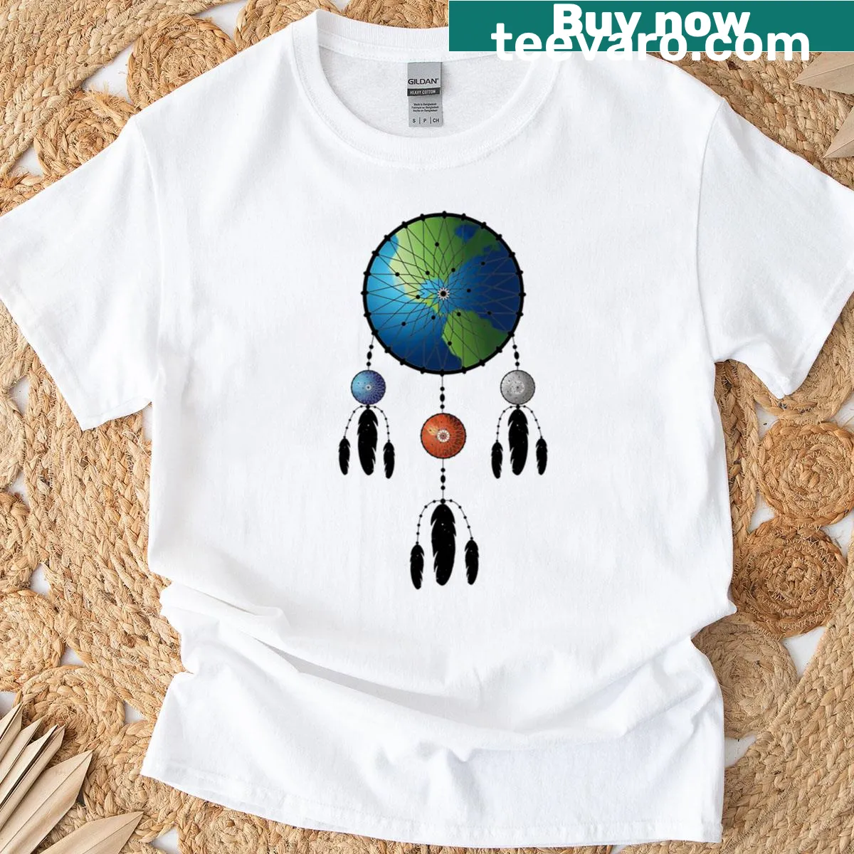 Inspirational Solar Dreams T-shirt with an artistic design — on a men's t-shirt
