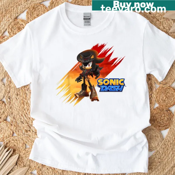 Sonic Dash T-shirt featuring Outlaw Shadow in an edgy design