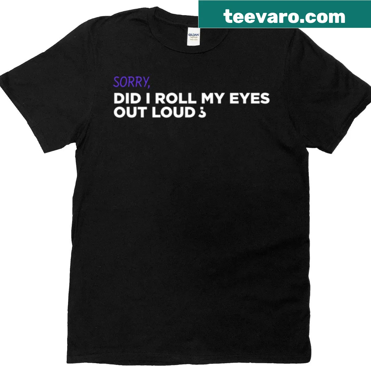 Sarcastic quote t-shirt with text about rolling eyes — on a men's t-shirt