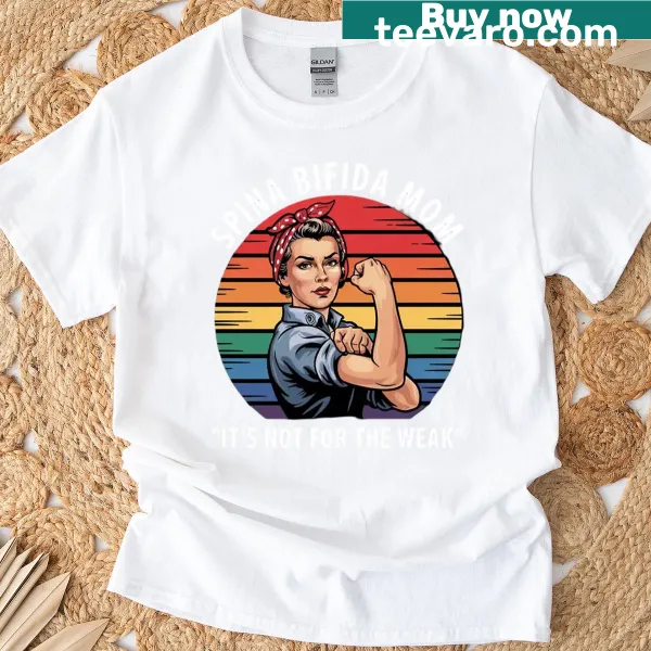 Illustrative t-shirt for Spina Bifida moms with empowering message