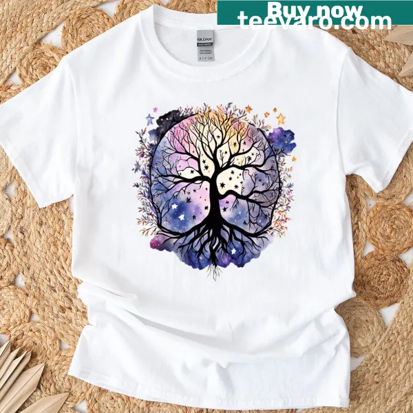 Enchanted Tree of Life illustration T-shirt