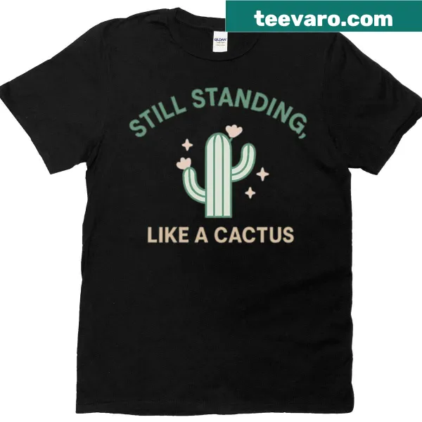 Cactus graphic with resilience message, emphasizing growth and strength.