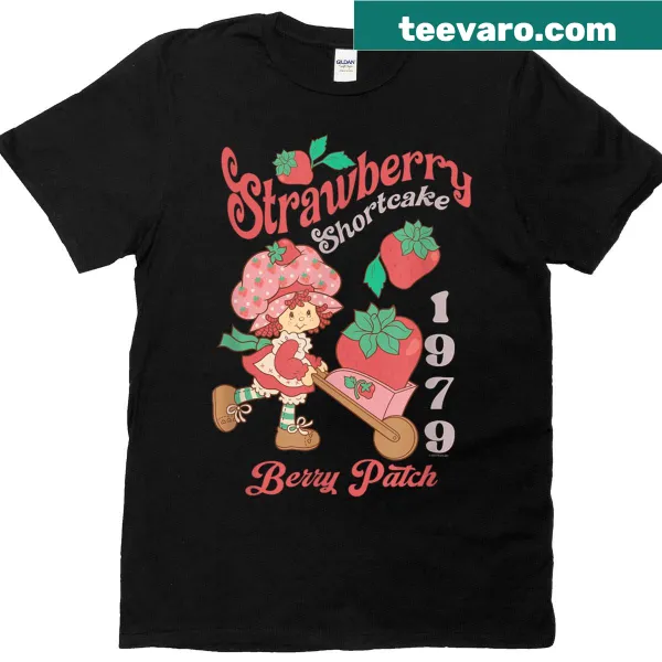 Kawaii cartoon Strawberry Shortcake design on vintage 1979 t-shirt