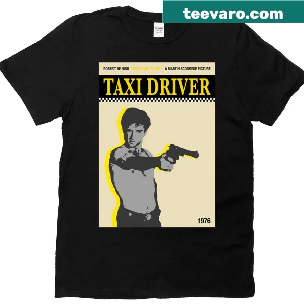 Minimalist movie poster t-shirt inspired by Taxi Driver 1976