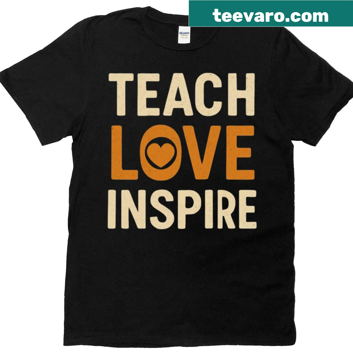 T-shirt with motivational teaching message — on a men's t-shirt