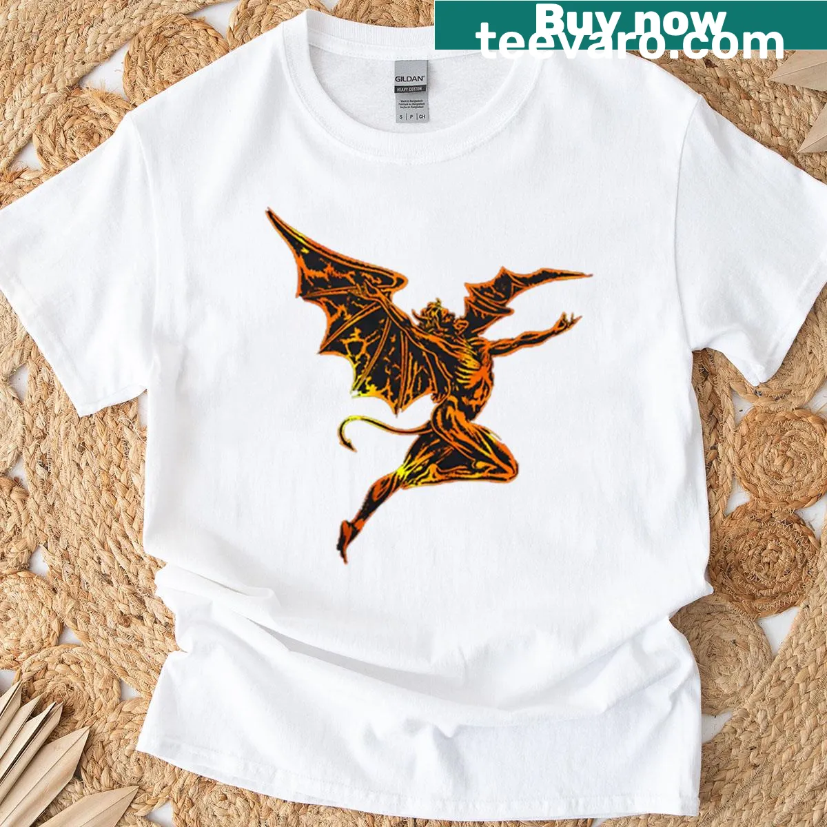 Minimalist black vintage t-shirt design — on a men's t-shirt