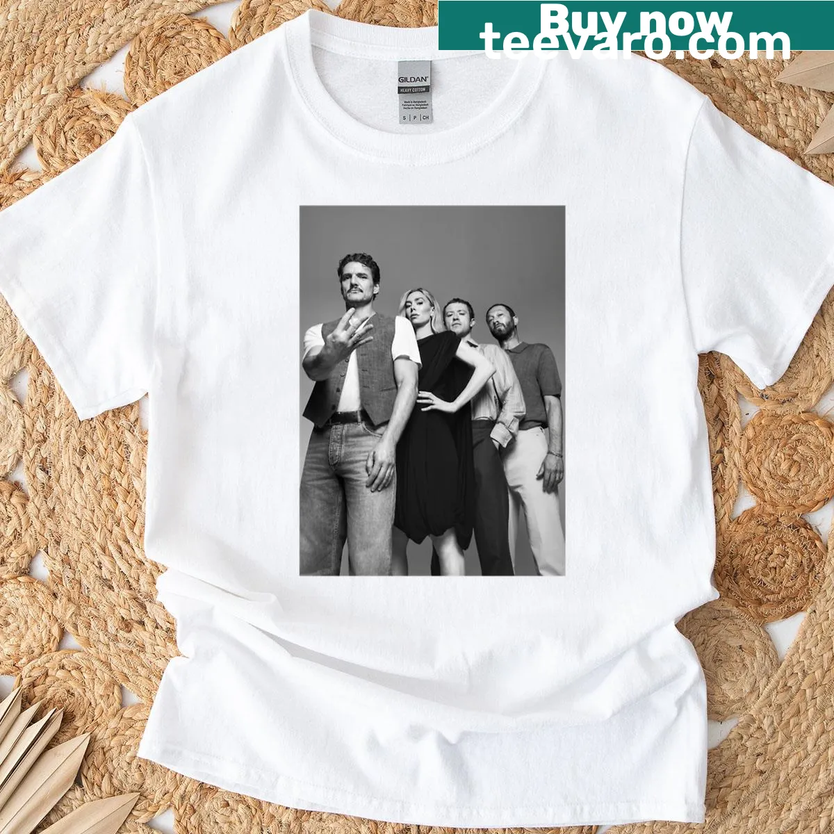 The Fantastic Four graphic on a T-shirt — on a men's t-shirt