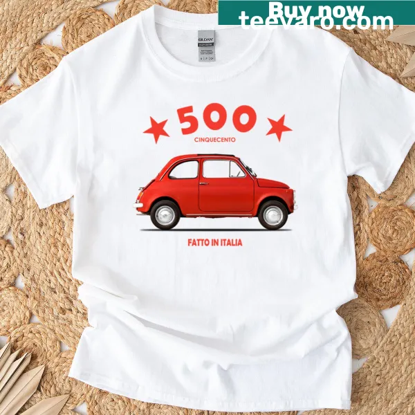 Original 500 typography graphic on T-shirt