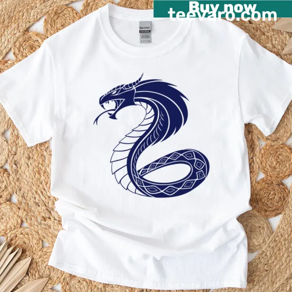 Illustration of a mythical serpent on a t-shirt