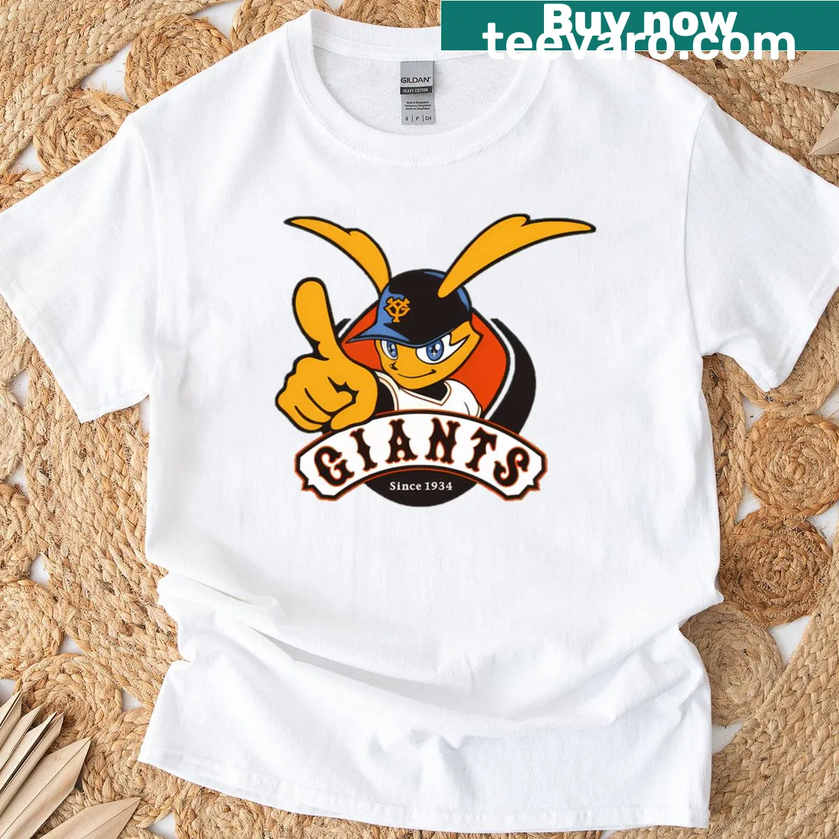 Tokyo Giants logo t-shirt featuring team emblem — on a men's t-shirt