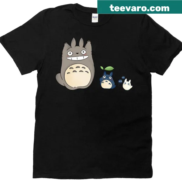 Whimsical T-shirt featuring Totoro from the animated classic