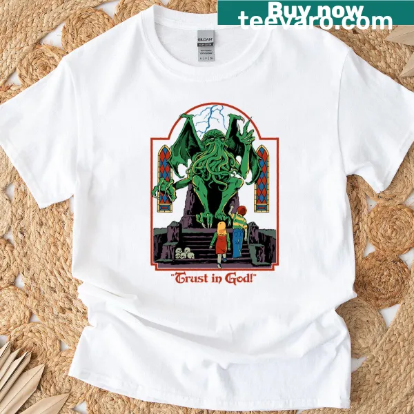Inspirational Trust In God T-shirt with bold typography