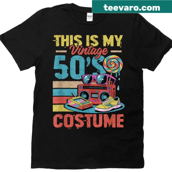 Vintage 50s themed graphic on costume t-shirt