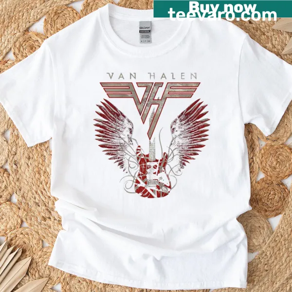 Vintage-style hard rock band tour t-shirt