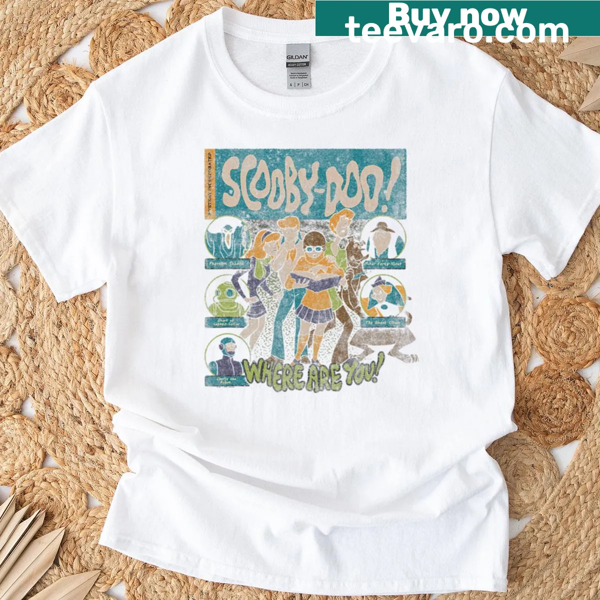 Vintage Cartoon t-shirt featuring nostalgic movie graphics. — on a men's t-shirt