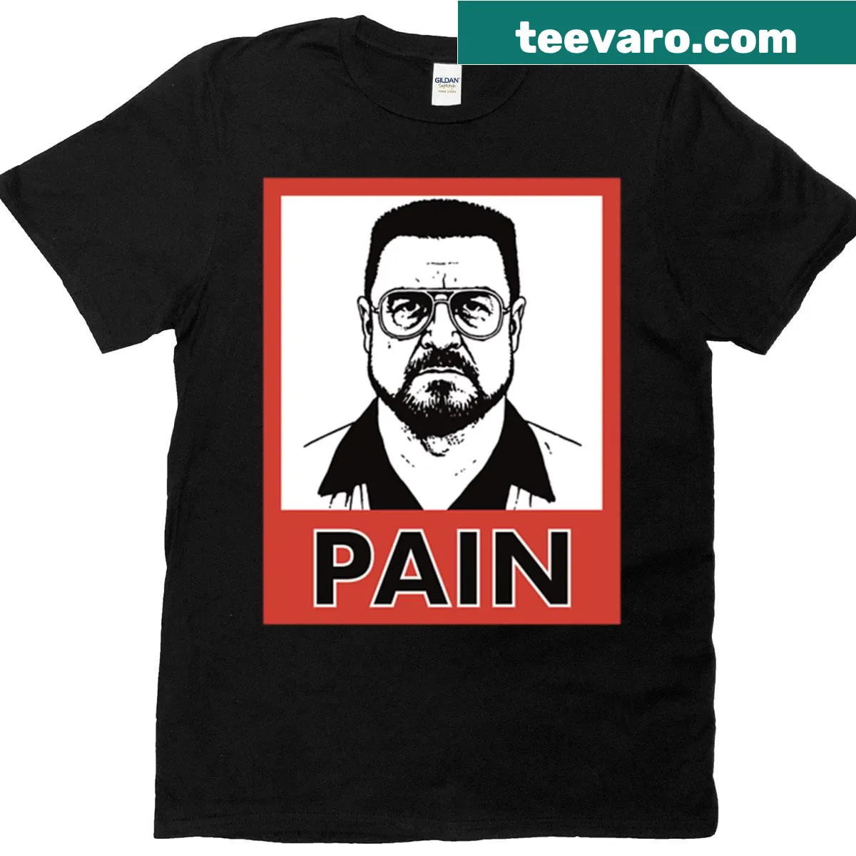 Humorous Walter Pain text T-shirt for everyday wear — on a men's t-shirt