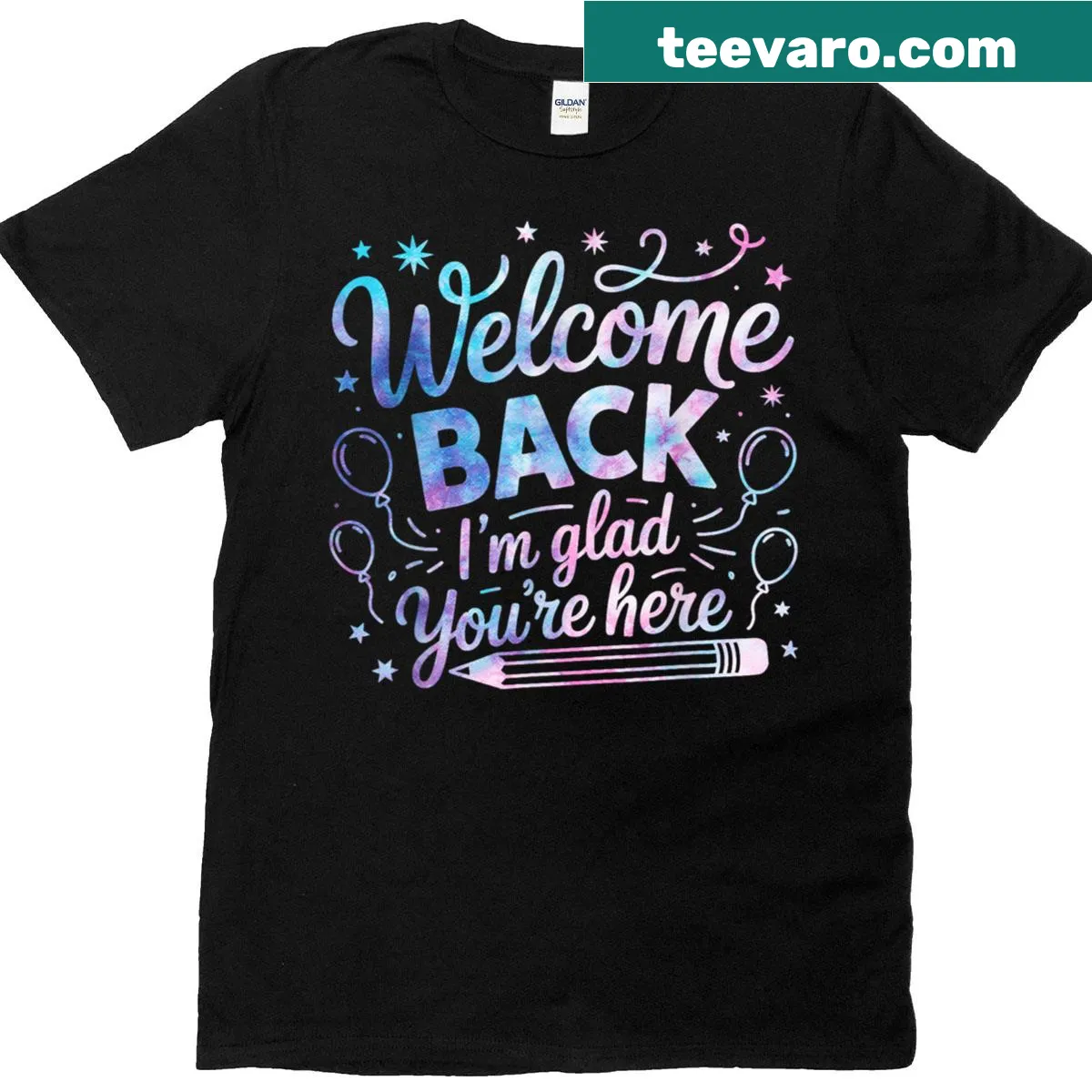 Back to School T-shirt with a fun welcome message for students — on a men's t-shirt