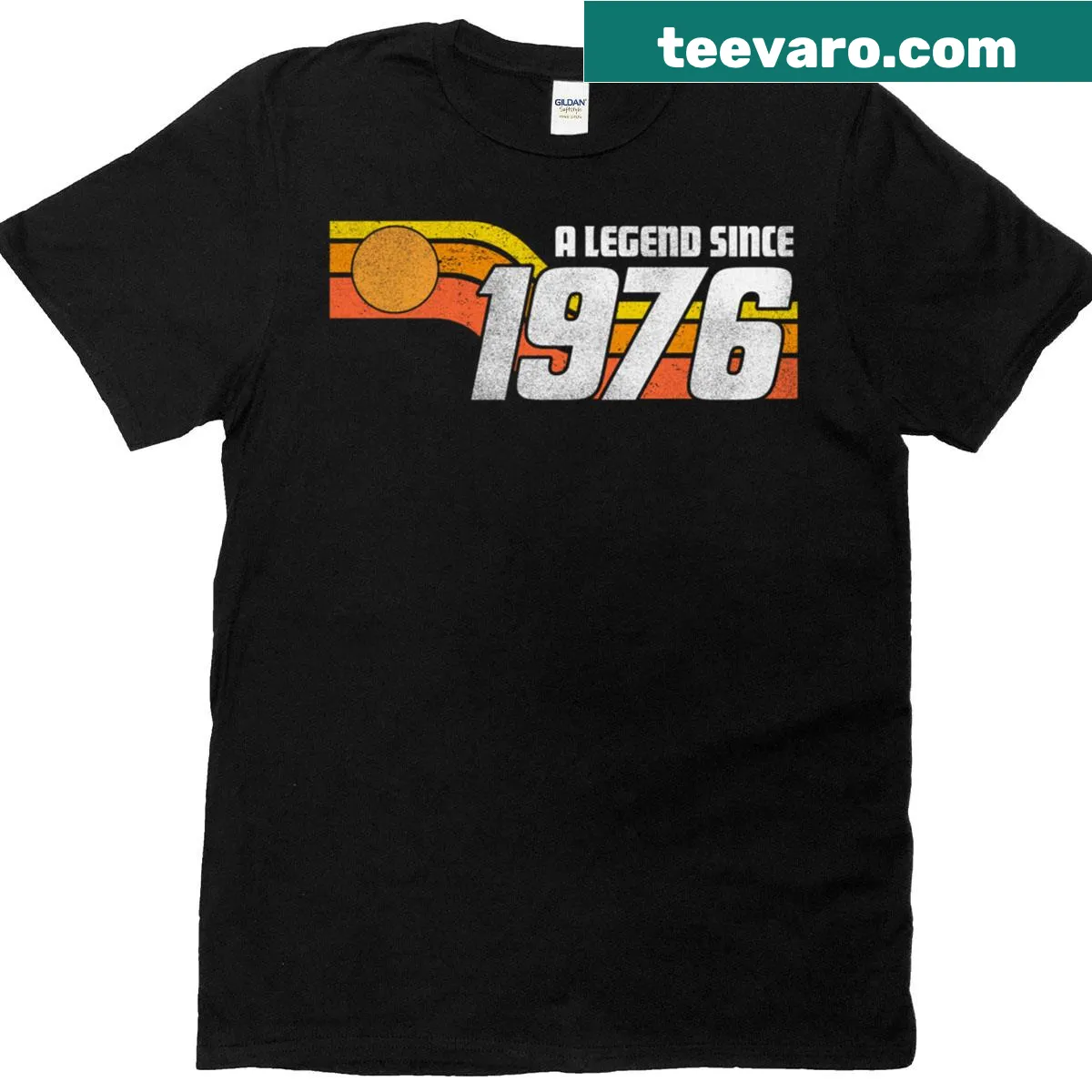 Retro 49th birthday t-shirt with '49 Years Old' text — on a men's t-shirt